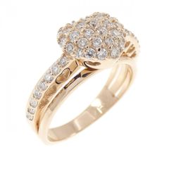 ポンテヴェキオ D1.85ct K18YG リバーシブル ハートリング | Mercari