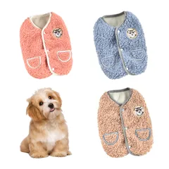 ペット服 犬服 Tシャツ ドッグウェア コスチューム 犬用 秋冬服 可愛い 柔らかい 暖かい 防寒 コート 人気 仮装 ファッション 小中型犬服 猫服 ペット用品 コスプレ 脱毛保護 お散歩お出かけウェアに (オレンジ,M）