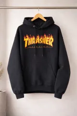 THRASHER(スラッシャー) 불로고 起毛 フードT スウェット / ユニセックス 95-100
