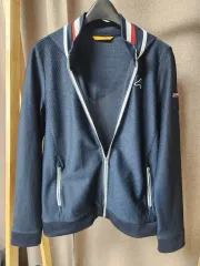 ルイカステル LOUIS CASTEL ルイカステル ネイビー フード ジップアップ ジャケット