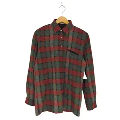 ハナエモリ HANAE MORI MONSIEUR チェック柄ハーフボタンニットシャツ メンズ  Mのサムネイル