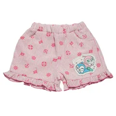 新品 [バンダイ] 2026年 夏物 アンパンマン シアサッカー ドキンちゃん コキンちゃん 総柄ショートパンツ Anpanman ピンク◇90cm