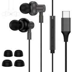 新着商品 【2026新版 】タイプc イヤホン有線 iPhone17対応 USB-Cイヤホン有線 絡み防止ナイロン編み/磁気吸着設計/TYPE-Cジャック HIFI音質 音量調整 重低音 高密着遮音設計 マイク付き 通話可能 ハイレゾ クリア通話 音量調節 ス