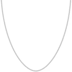 [新宿銀の蔵] シルバー925 2面カット 喜平チェーン 幅約1.2mm 長さ38～60cm (45cm) チェーン ネックレス レディース 華奢 細め 細い シンプル チェーンのみ 1