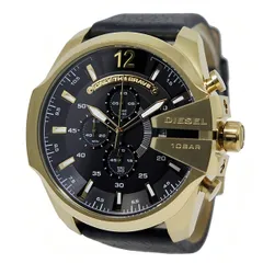【ギフト対応可】ディーゼル DIESEL 腕時計 Mega Chief Chronograph Black Stainless Steel Watch メガチーフ クオーツ クロノグラフ ブラック メンズ おしゃれ 人気 ブランド 誕生日 プレゼント 送料無料