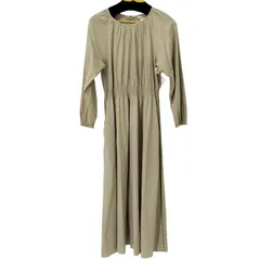 エスマックスマーラ S Max Mara ウエストゴム コットンギャザー ロングワンピース レディース JPN：42 