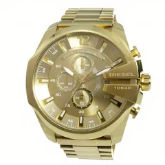 【ギフト対応可】ディーゼル DIESEL 腕時計 Mega Chief Chronograph Gold Stainless Steel Watch メガチーフ クオーツ クロノグラフ ゴールド メンズ ウォッチ おしゃれ 人気 ブランド プレゼント 送料無料