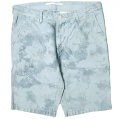 新品 e JEANS イージーンズ 日本製 SHORT HEAD 岡山児島 カモフラージュ 綿麻 デニムショーツ e-HP802 4 Blue Camo ジーンズ ショートパンツ ジップフライ 定価28,600円 ボトムス g17471のサムネイル
