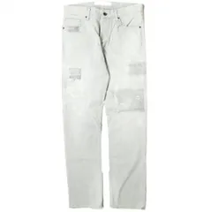新品 e JEANS イージーンズ 日本製 STRAIGHT 岡山児島 ダメージ＆リペア加工 ストレートデニムパンツ e-805-068 2 majolica gray ボタンフライ ストレッチ ジーンズ 定価38,500円 ボトムス g17461のサムネイル