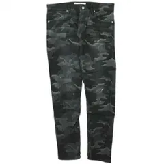 新品 e JEANS イージーンズ 日本製 TWIST 岡山児島 ペイントジョグカモフラージュデニムパンツ e802-002 2 BLACK CAMOUFLAGE ジップフライ スキニー ジーンズ 定価35,200円 ボトムス g17533のサムネイル