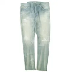 新品 e JEANS イージーンズ 日本製 岡山児島 ダメージ＆汚れ加工 ストレッチスリムデニムパンツ e-801 3 B.INDIGO ボタンフライ ジーンズ 定価33,000円 ボトムス g17545のサムネイル