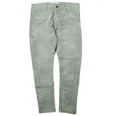 新品 e JEANS イージーンズ 日本製 岡山児島 ペイントカモフラージュジョグデニムパンツ e-802G 2 GRAY TWIST ジップフライ スキニー 迷彩 ジーンズ 定価35,200円 ボトムス g17505のサムネイル