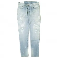 新品 e JEANS イージーンズ 日本製 SEA HORSE BOY'S TAPERED 岡山児島 リペア加工 ストレッチスリムテーパードデニムパンツ e-L805 24inch azure blue ジップフライ ジーンズ 定価36,300円 ボトムスのサムネイル