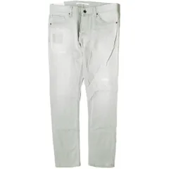 新品 e JEANS イージーンズ 日本製 SEA HORSE SLIM 岡山児島 ダメージ加工 スキニーデニムパンツ e-801 4 Aqua Gray ボタンフライ スリム ジーンズ 定価35,200円 ボトムス g17405のサムネイル
