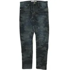 新品 e JEANS イージーンズ 日本製 e-802 TWIST 岡山児島 ペイントカモフラージュジョグデニムパンツ 173204301 1 INDIGO CAMOUFLAGE ジップフライ スキニー ジーンズ 定価35,200円 ボトムス g17396のサムネイル