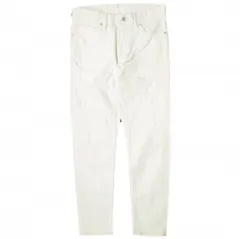 新品 e JEANS イージーンズ 日本製 SLIM STRETCH 岡山児島 汚れ＆リペア加工 スリムストレッチデニムパンツ e701-002 0 WHITE ジップフライ スキニー ジーンズ 定価36,300円 ボトムス g17353のサムネイル