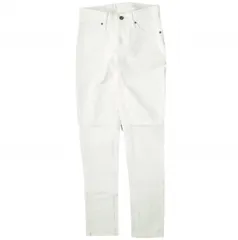 新品 e JEANS イージーンズ 日本製 岡山児島 ストレッチテーパードホワイトデニムパンツ e-L805 22inch(00) WHITE ジップフライ ジーンズ ボトムス g17558のサムネイル