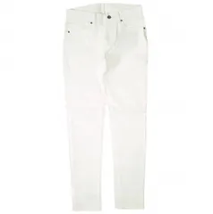 新品 e JEANS イージーンズ 日本製 岡山児島 ストレッチテーパードホワイトデニムパンツ e-L805 23inch(0) WHITE ジップフライ ジーンズ ボトムス g17373のサムネイル