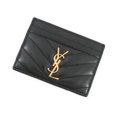 サンローランパリ カードケース カサンドラ マテラッセ ラムスキン 423291 SAINT LAURENT PARIS 黒のサムネイル