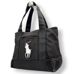 ポロラルフローレン トートバッグ ビッグポニー キャンバス ダークブラウン 茶色 刺繍 ロゴ 肩掛け ワンショルダー ハンド マグネット開閉 レディース メンズ ユニセックス カジュアル 通学 サブバッグ 鞄 カバン POLO RALPH LAUREN s4