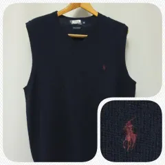POLO RALPH LAUREN(ポロラルフローレン) Vネック ベスト メンズ100 ネイビー