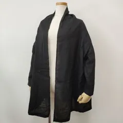 fog linen work リトアニア製 リネン 羽織 ジャケット カーディガン ブラック レディース フォグリネンワーク【中古】6-0405M∞のサムネイル