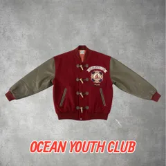 OCEAN YOUTH CLUB スタジャン レザー袖 40 ストリート ヴィンテージ 人気 0-75-948