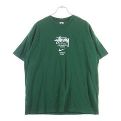 NIKE stussy L Tシャツ 緑 コラボ y2k 入手困難 即完売モデル - メルカリ