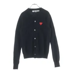 PLAY COMME des GARCONS (プレイコムデギャルソン) ハートロゴ ウール AZ-N008 カーディガン ブラック