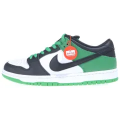 NIKE SB (ナイキエスビー) DUNK LOW PRO BLACK AND CLASSIC GREEN BQ6817-302 ダンク ブラックアンドクラシックグリーン ローカットスニーカー ホワイト/グリーン US9.5/27.5cm