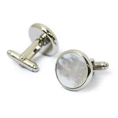 【新品】 タキシードステーション カフスボタン 白蝶貝 結婚式 モーニング お父様 ウエディング 定番 0