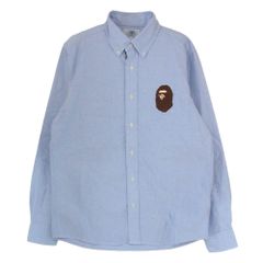 ape オックスフォードシャツ ライトブルー 美品 - メルカリ