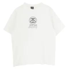 STUSSY ステューシー Troops 2007 ロゴプリント 半袖 Tシャツ カットソー ホワイト系 L【中古】