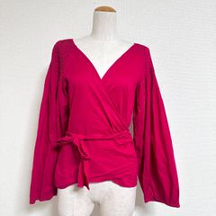 美品Merlette カシュクール7分シャツ 青 - メルカリ