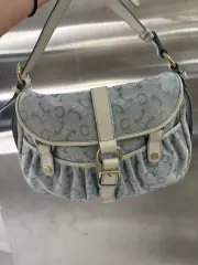 (4/21まで割引)ヴィンテージ Celine セリーヌ バッグ ブルー