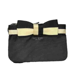 ケイトスペード KATE SPADE ポーチ ミニ ジップ開閉 リボン 黒 ブラック ■WGA