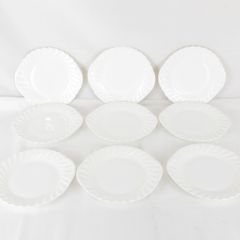 未使用】白皿 21cm×15枚セット波形の縁取り円形 シンプル - メルカリ