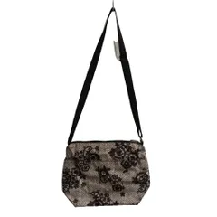 レスポートサック LesportSAC ショルダーバッグ 花柄 ベージュ 黒 ブラック ■GY99