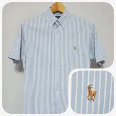 ポロラルフローレン ストライプ カジュアルシャツ メンズ 90