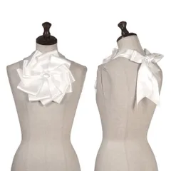コムデギャルソンCOMME des GARCONS フラワーデザインリボンタイ 白のサムネイル