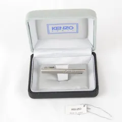 良品『USED』KENZO【ケンゾー】 タイピン メタル メンズ シルバー シンプル 上品 ビジネス ケース付 ブランド