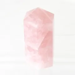 美品『USED』 六角柱 80.5mm その他雑貨 ローズクォーツ ピンク