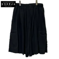 Yohji Yamamoto POUR HOMME ヨウジヤマモトプールオム ﾌﾞﾗｯｸ 22SS HG-P60-453 ｼﾙｸﾊﾟﾝﾂ 2