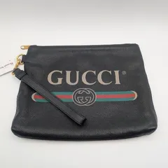 美品 グッチ インターロッキングGG シェリーライン レザー ブラック クラッチバッグ セカンドバッグ 572770