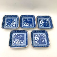 深川製磁 染付 オシドリ 角深皿揃 - メルカリ