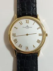 【 BAUME & MERCIER 】 ボームアンドメルシェ　MV045078 YG×革 QZ シルバー文字盤のサムネイル