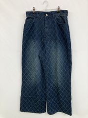 Anne Coquine(アンコキーヌ)モノグラムジャカードバミューダパンツ L Anne Coquine(アンコキーヌ)モノグラムジャカードバミューダパンツ L