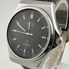 SEIKO ウェーブ クォーツ 腕時計 ブラック 6433-6010 三018 - メルカリ