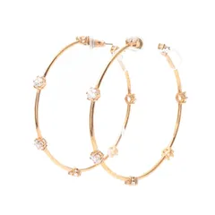 スワロフスキー SWAROVSKI ピアス コンステラ フープ GP（ゴールドメッキ） ピアス レディース Used Bのサムネイル
