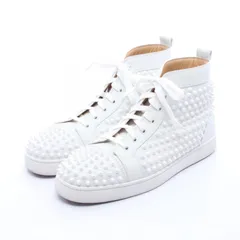 クリスチャンルブタン Christian Louboutin スニーカー スパイクスタッズ レザー スニーカー メンズ Used B